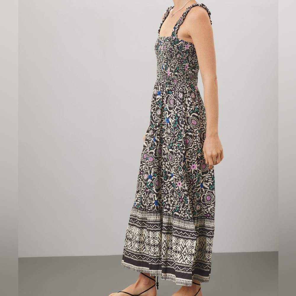 Marine Layer Resort Selene Dress Floral Boho Maxi - Picture 2 of 12
